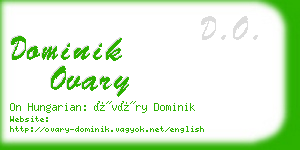 dominik ovary business card